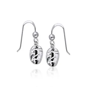 2 Coffee Bean Earrings TE647