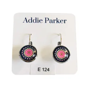 ADDIE PARKER FLORAL PINK EARRINGS