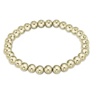 E Newton Classic Gold 6mm Beaded Bracelet