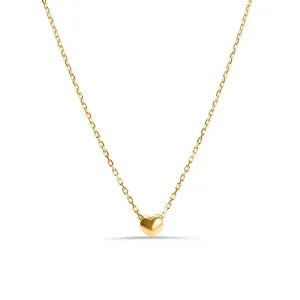 Gold Plated 925 Sterling Silver Small Heart Necklace