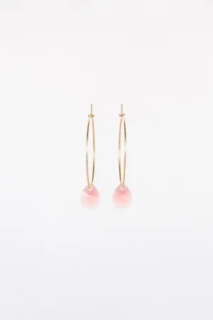 Large Petal Earrings - Pink