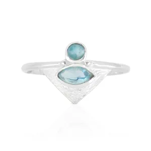 The Nile Apatite Silver Ring