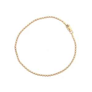 WD1140 14kt Gold Ball Bracelet